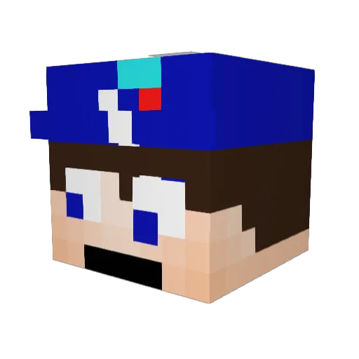 StroShow6 Minecraft avatar head, 3D render