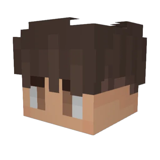 Strobel06 Minecraft avatar head, 3D render