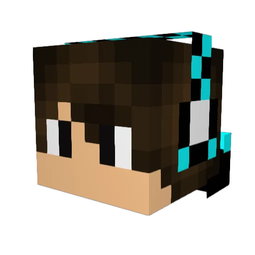 Strobi_05 Minecraft avatar head, 3D render