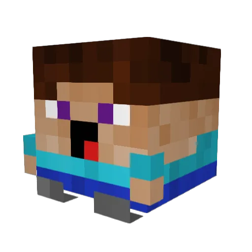 StrohKarneval24 Minecraft avatar head, 3D render