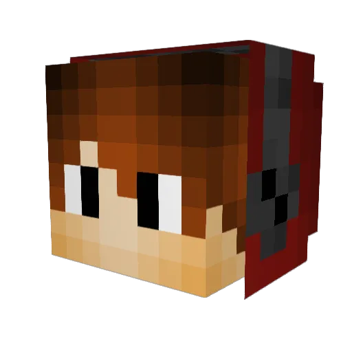 Strok10 Minecraft avatar head, 3D render