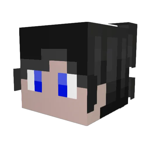 Strolchii Minecraft avatar head, 3D render
