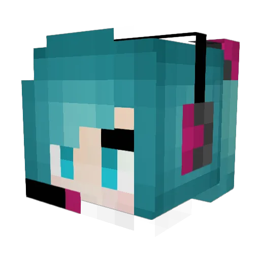 Strom1232 Minecraft avatar head, 3D render