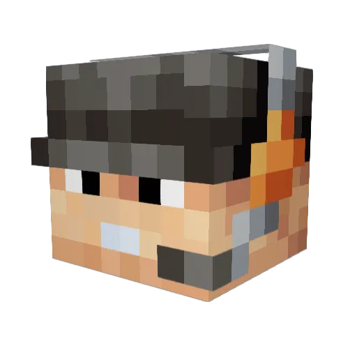 Stromber226 Minecraft avatar head, 3D render