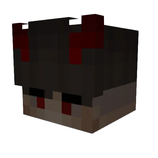 Strommercy Minecraft avatar head, 3D render
