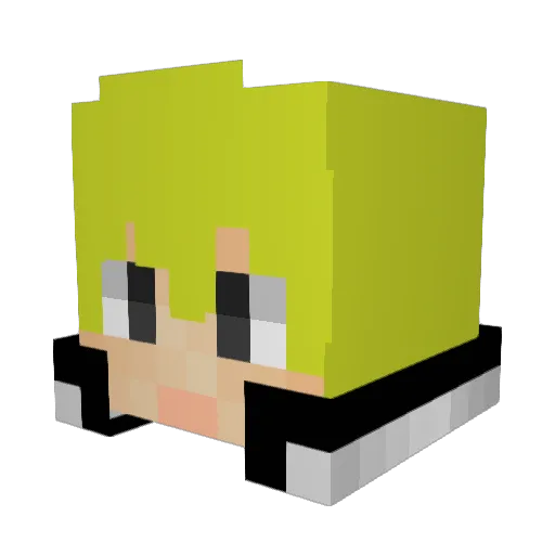 StronGonoff Minecraft avatar head, 3D render