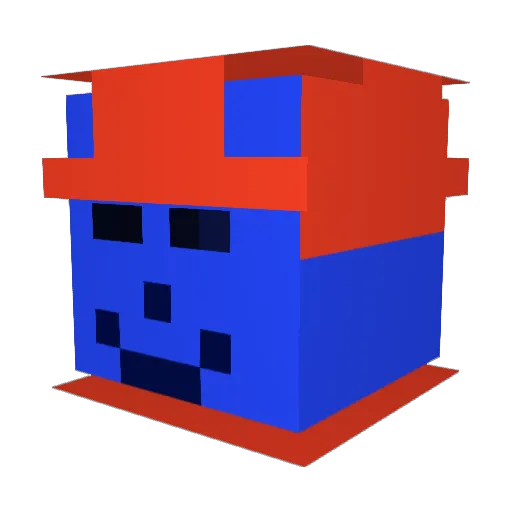 StrongAsaMoose Minecraft avatar head, 3D render