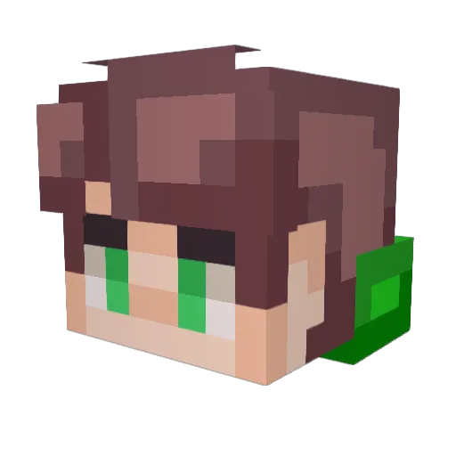 StrongDad2014 Minecraft avatar head, 3D render