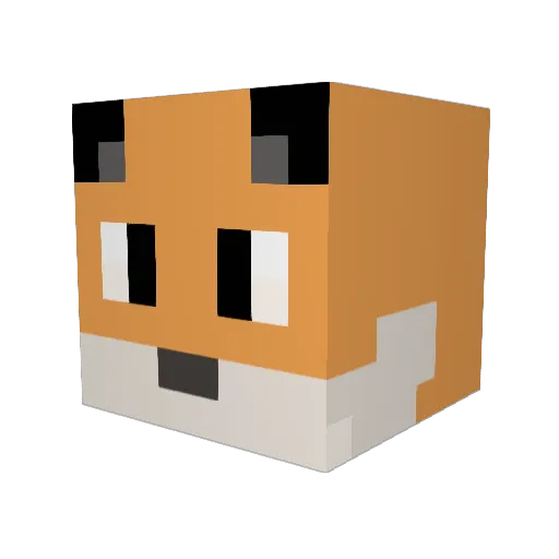 StrongHold_H Minecraft avatar head, 3D render