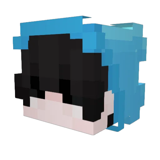 StrongMaster11 Minecraft avatar head, 3D render