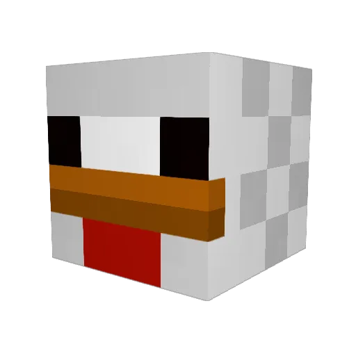 StrongMonkey22 Minecraft avatar head, 3D render