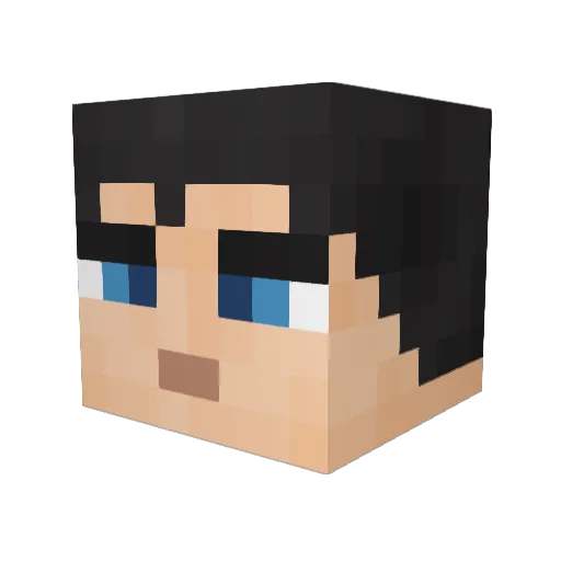 StrongStyleKing Minecraft avatar head, 3D render