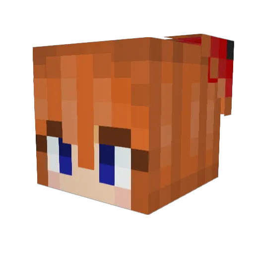 Stronggalaxy Minecraft avatar head, 3D render