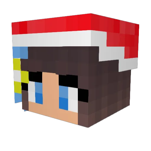 StrongholdFi Minecraft avatar head, 3D render