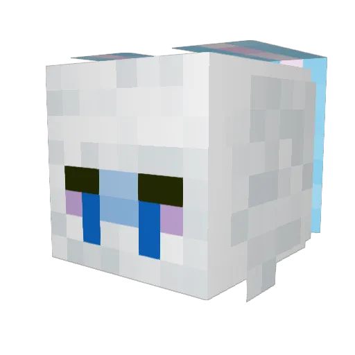 Stronglaughs Minecraft avatar head, 3D render