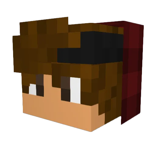 Strongtitan28 Minecraft avatar head, 3D render