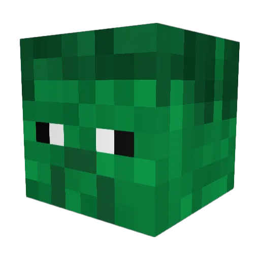Strongvenom Minecraft avatar head, 3D render