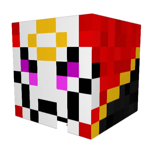 Strongwolf1 Minecraft avatar head, 3D render