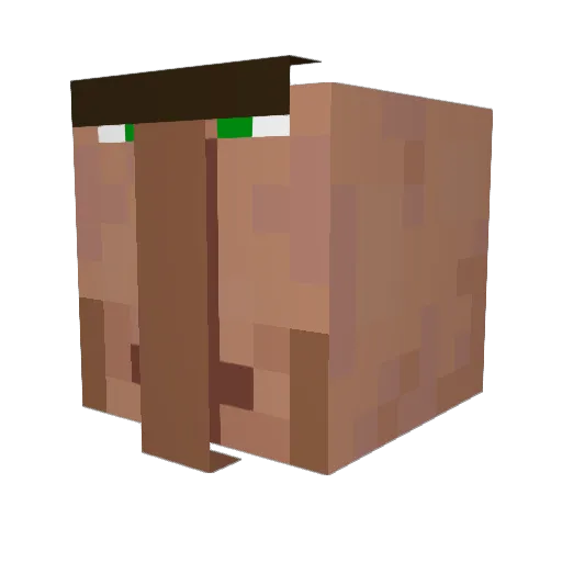Stroogee Minecraft avatar head, 3D render