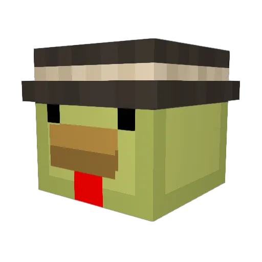 StroopwafelGamer Minecraft avatar head, 3D render