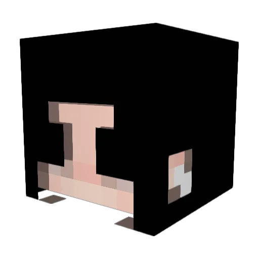 Stroty Minecraft avatar head, 3D render