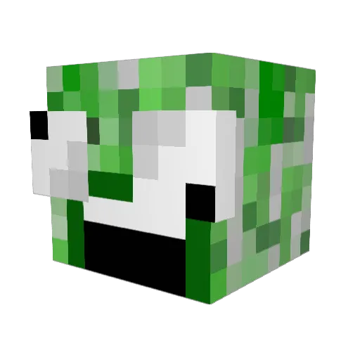 Strove Minecraft avatar head, 3D render