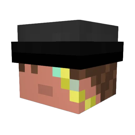 Strove_ Minecraft avatar head, 3D render