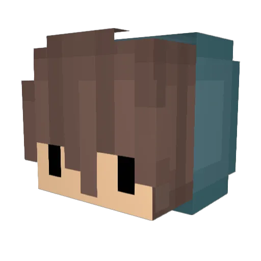 Strowz Minecraft avatar head, 3D render