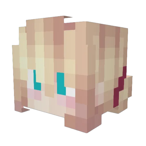 StruXid Minecraft avatar head, 3D render