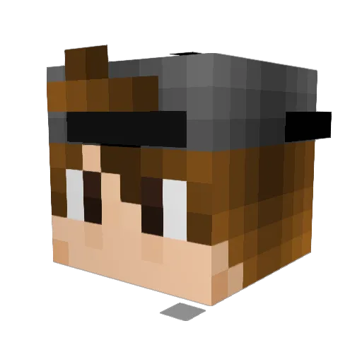 StruanB Minecraft avatar head, 3D render