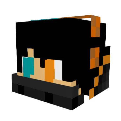 StruckStang24 Minecraft avatar head, 3D render