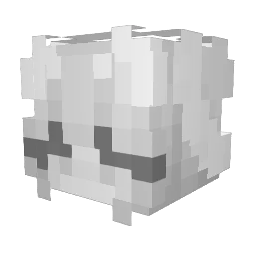 Struckce Minecraft avatar head, 3D render