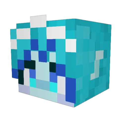 StrudelJoy Minecraft avatar head, 3D render