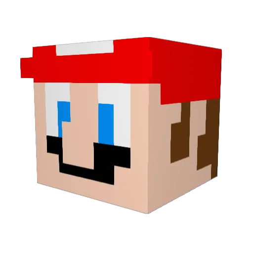 Strudsefar Minecraft avatar head, 3D render