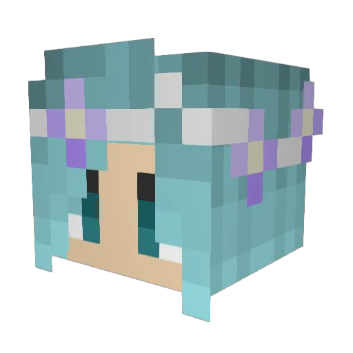 Struhadlo Minecraft avatar head, 3D render