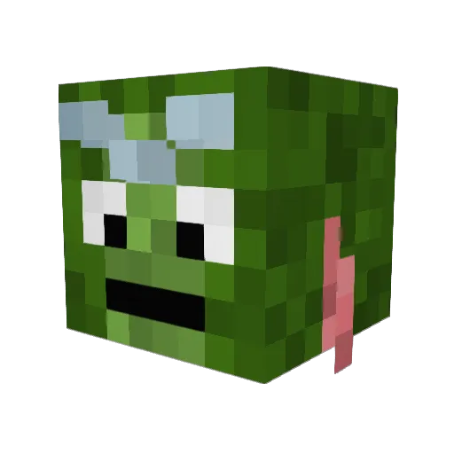 Strumpan69 Minecraft avatar head, 3D render