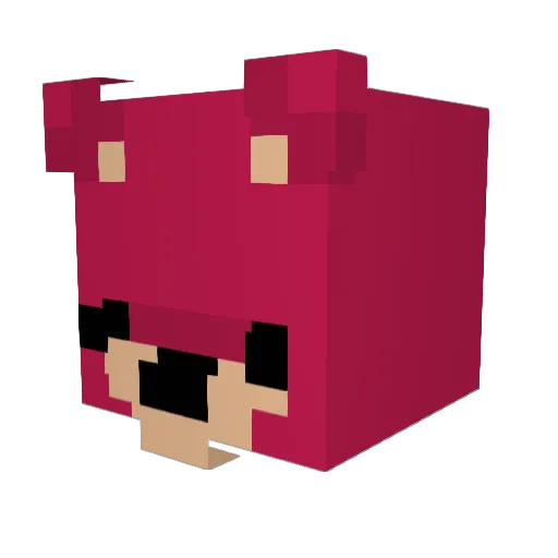 StrunDovah Minecraft avatar head, 3D render