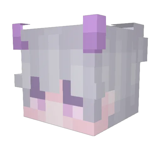 Strunez Minecraft avatar head, 3D render