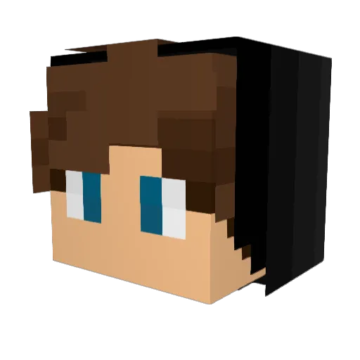 Strunf44 Minecraft avatar head, 3D render