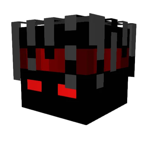 Strupeey11 Minecraft avatar head, 3D render