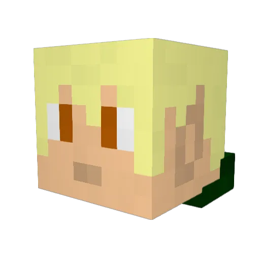 StrutMunkey Minecraft avatar head, 3D render
