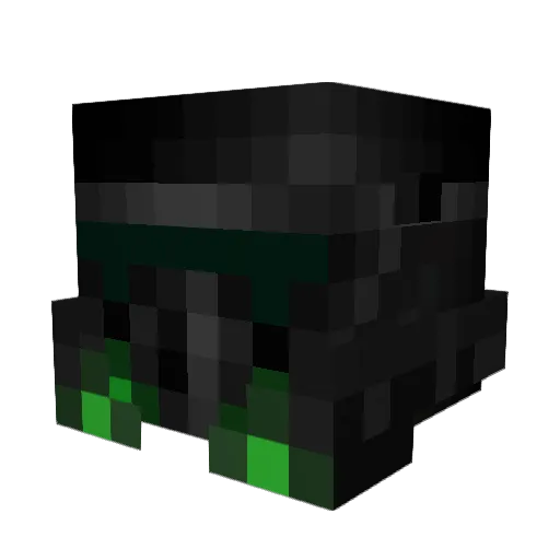 Struthio Minecraft avatar head, 3D render