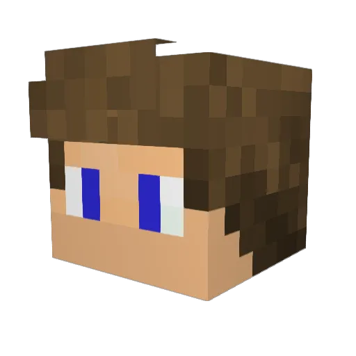 Struthyy Minecraft avatar head, 3D render