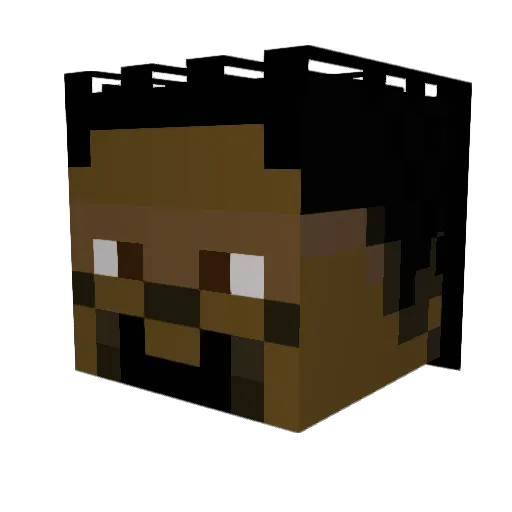 StruveMeister Minecraft avatar head, 3D render