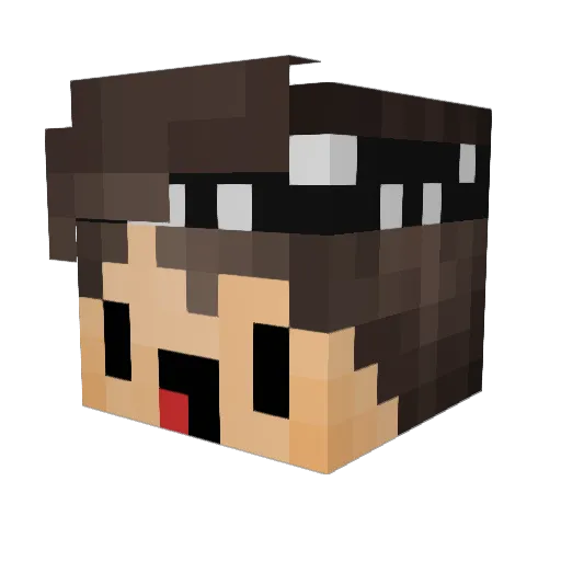 Struwepeter Minecraft avatar head, 3D render