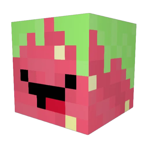 StrwbryGamR Minecraft avatar head, 3D render