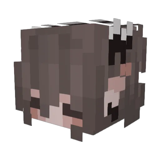 Strxqbxrry Minecraft avatar head, 3D render