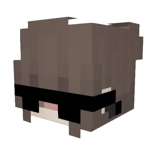 Strxtegia Minecraft avatar head, 3D render