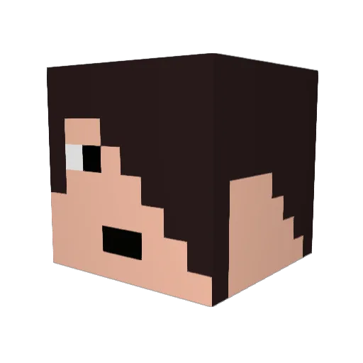 StryQ5 Minecraft avatar head, 3D render