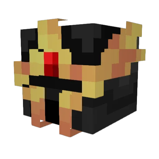 Strychn1n3 Minecraft avatar head, 3D render